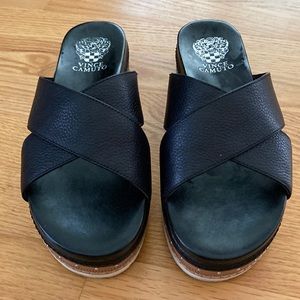 Vince Camuto criss cross sandal.